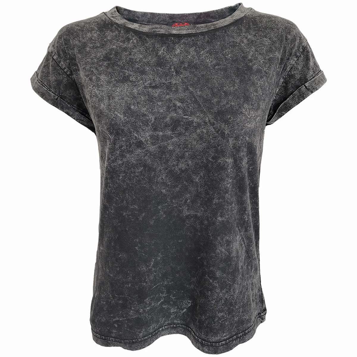 Spiral Ladies Acid Wash T-Shirt: Plain