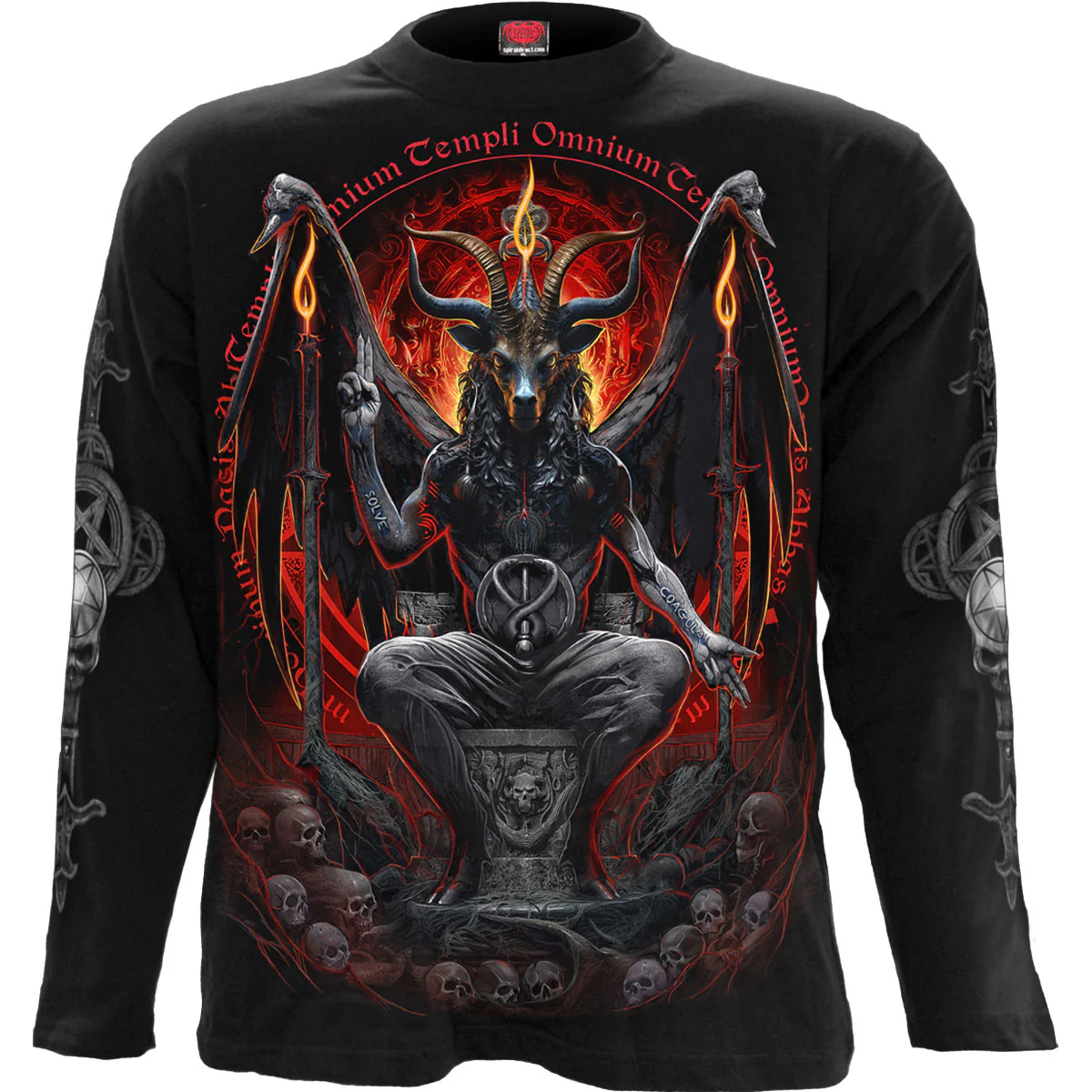 Spiral Unisex Long Sleeve T-Shirt: Baphomet
