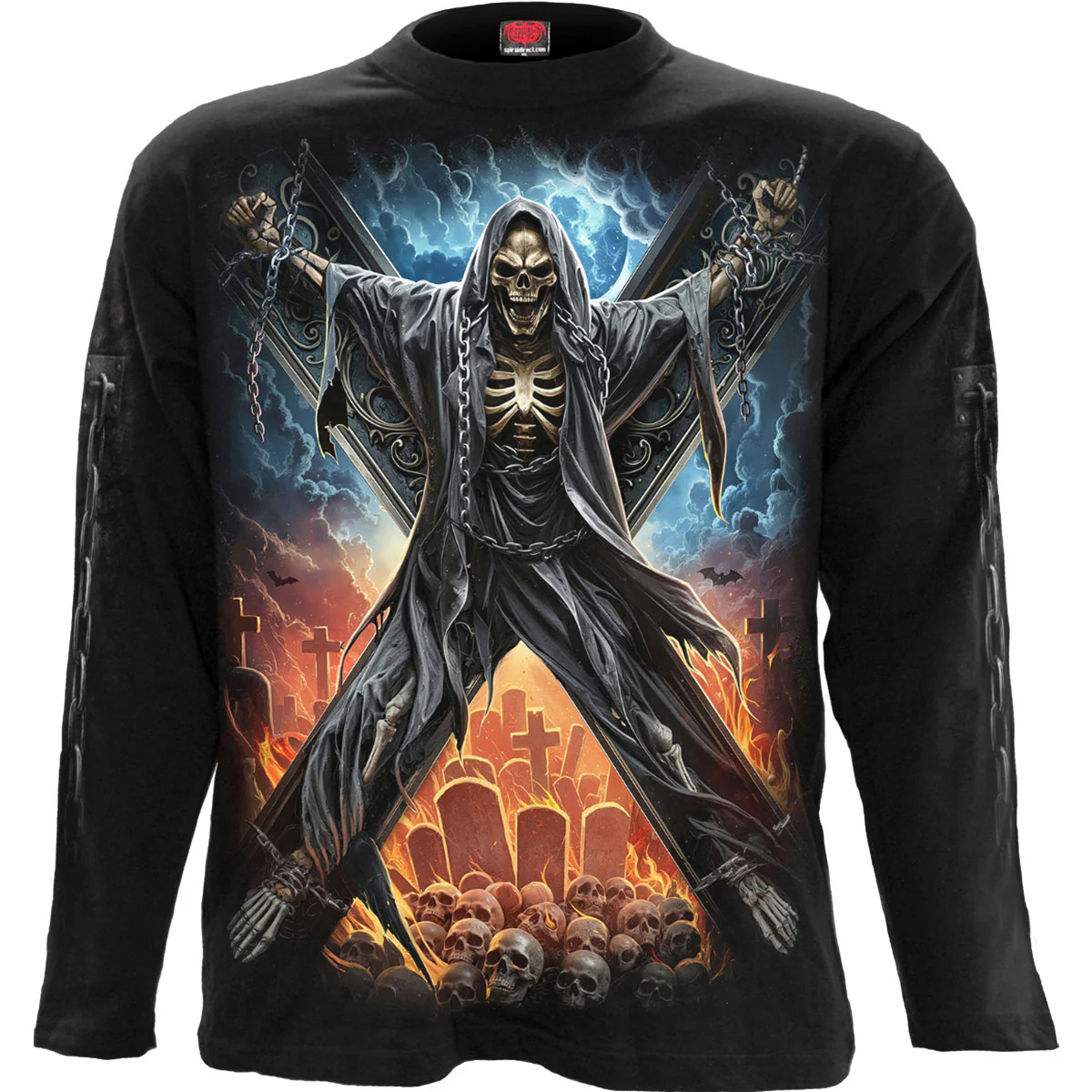 Spiral Unisex Long Sleeve T-Shirt: Crossed Over