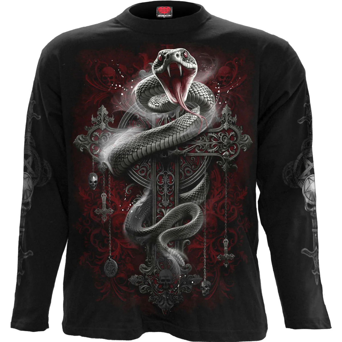 Spiral Unisex Long Sleeve T-Shirt: Gothic Serpent