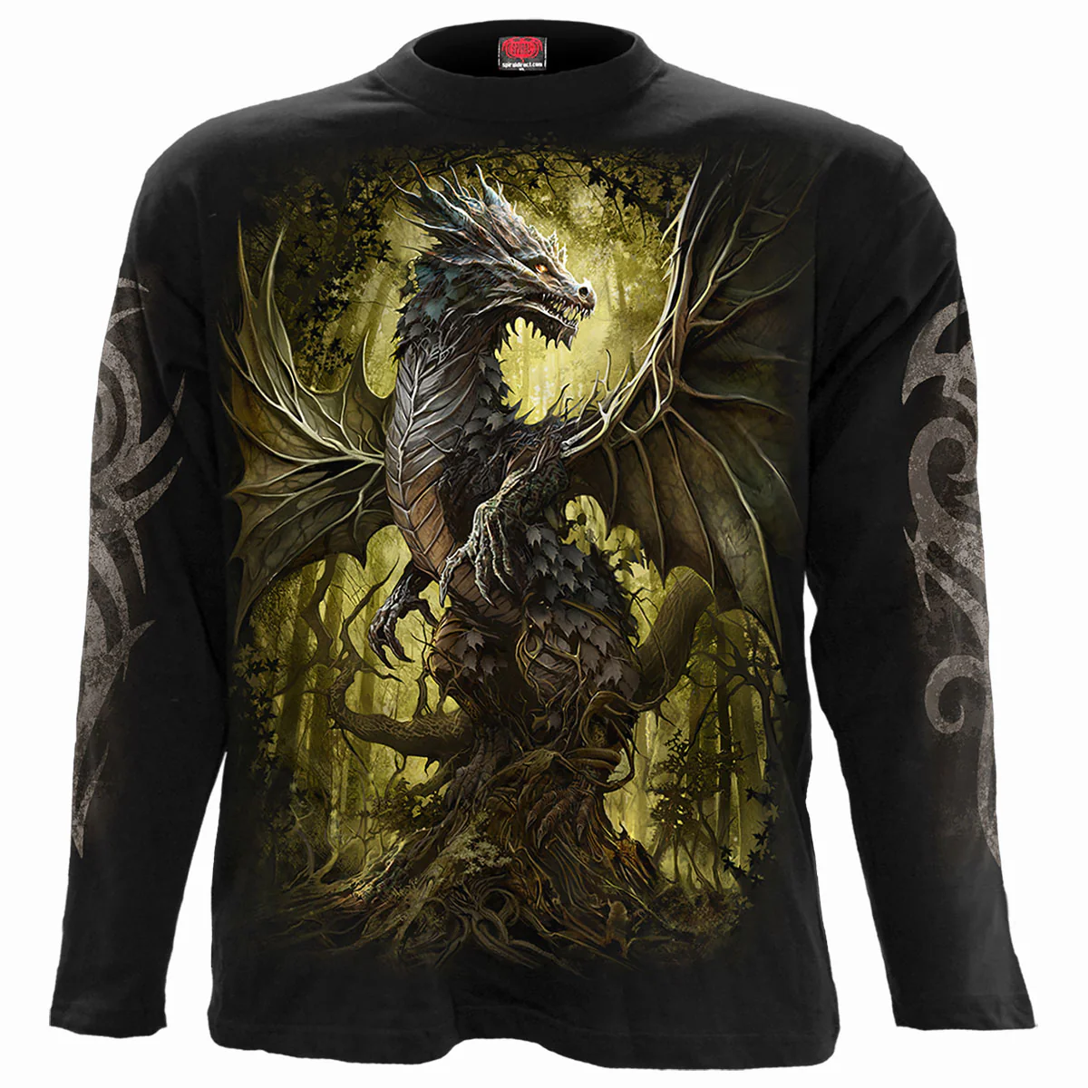 Spiral Unisex Long Sleeve T-Shirt: Oak Dragon