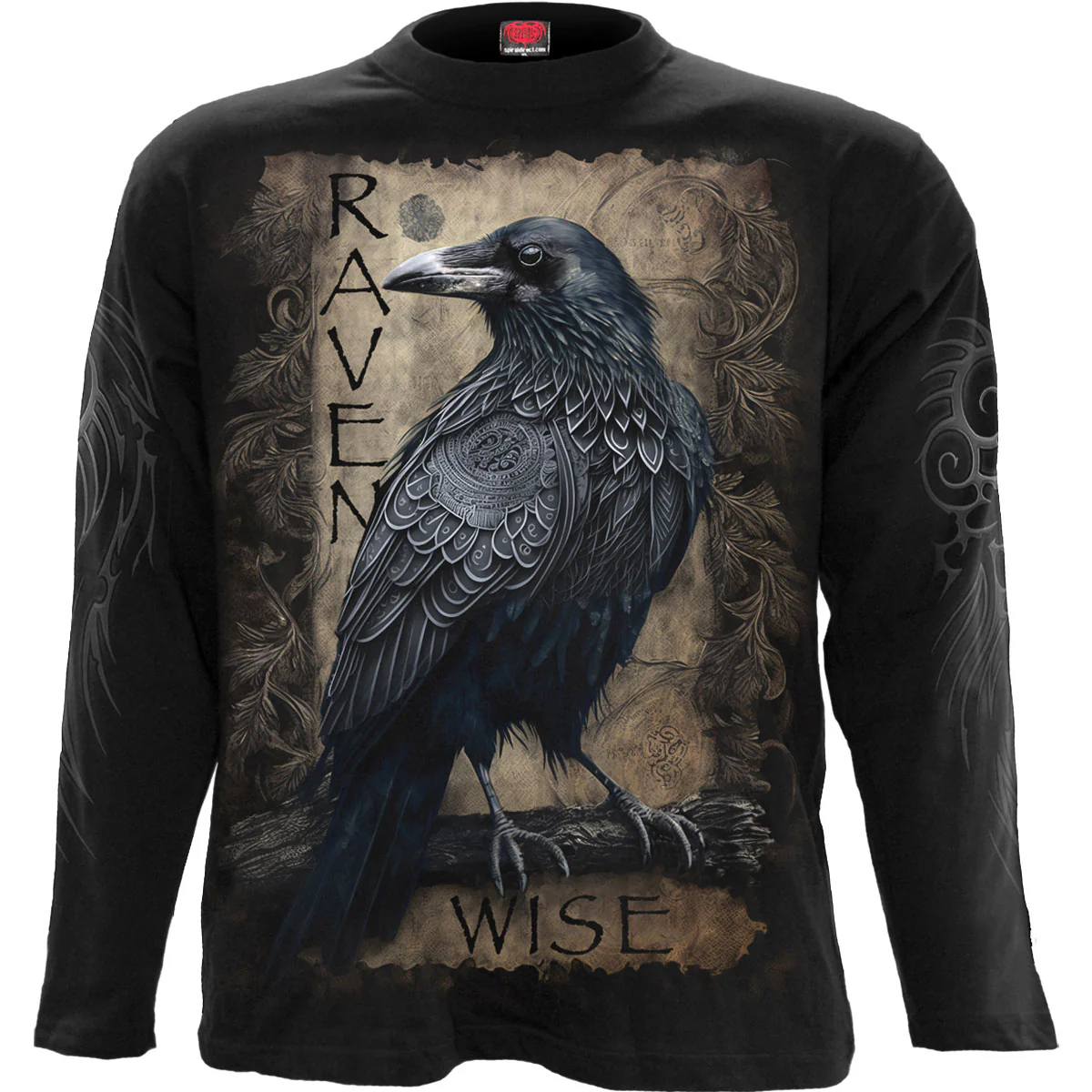 Spiral Unisex Long Sleeve T-Shirt: Raven Wise