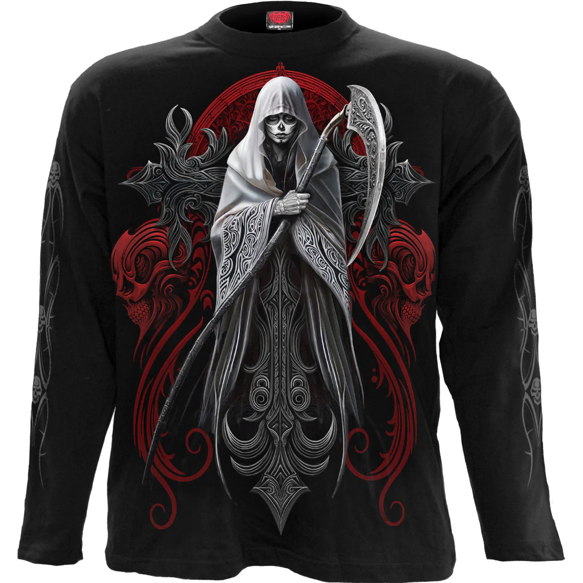Spiral Unisex Long Sleeve T-Shirt: Reaperess - Image 3
