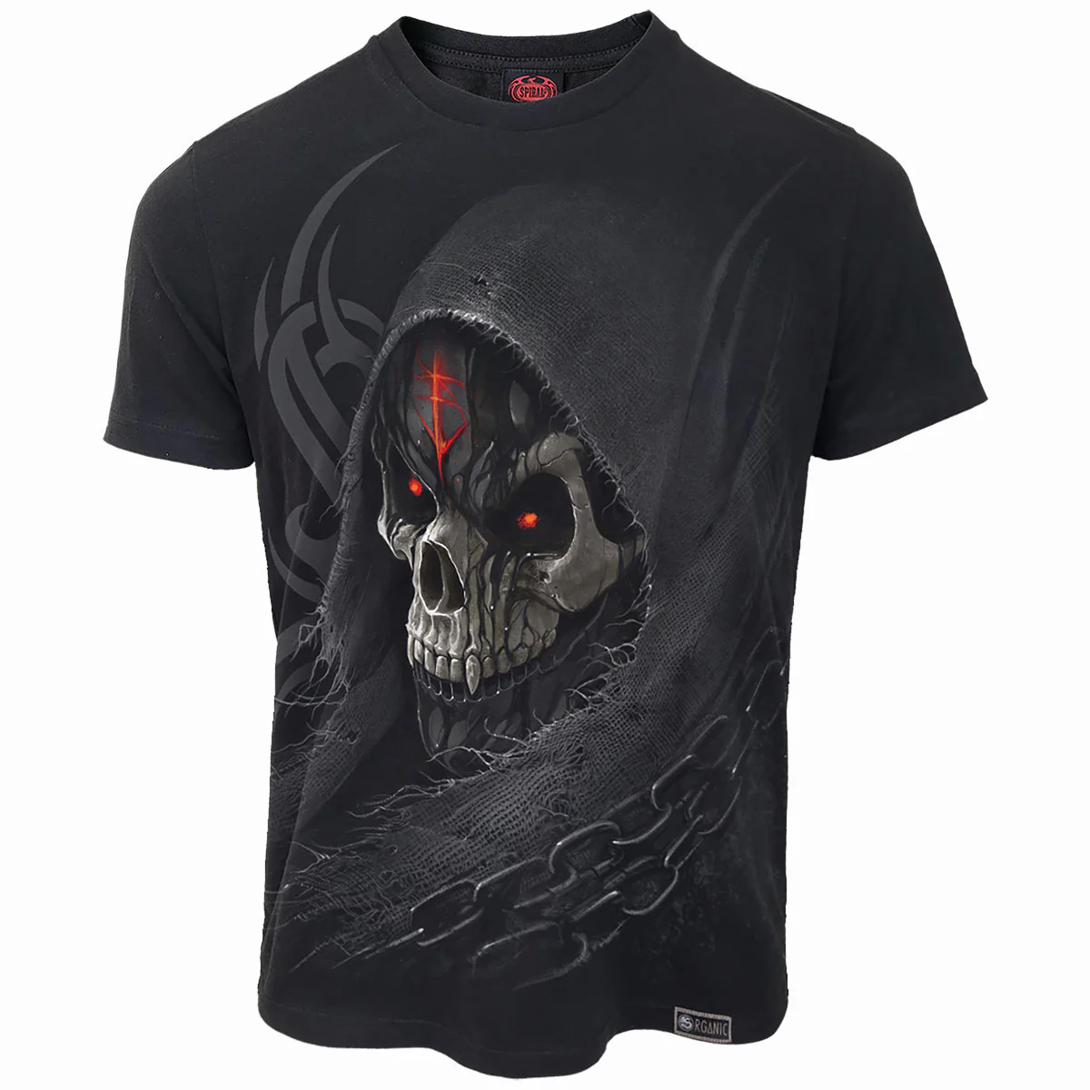 Spiral Unisex Organic T-Shirt: Dark Death