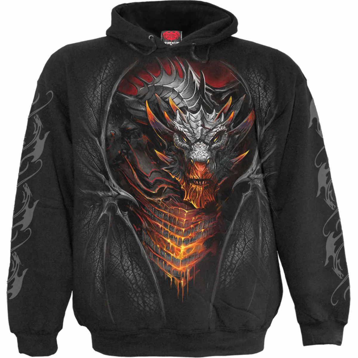 Spiral Unisex Pullover Hoodie: Draconis - Image 2