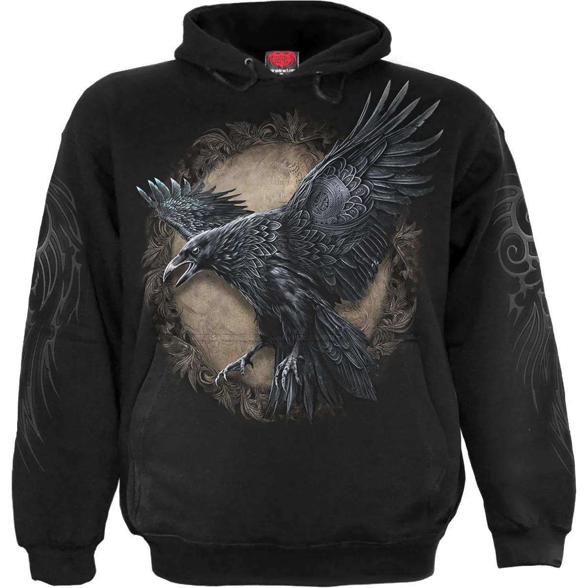 Spiral Unisex Pullover Hoodie: Raven Wise