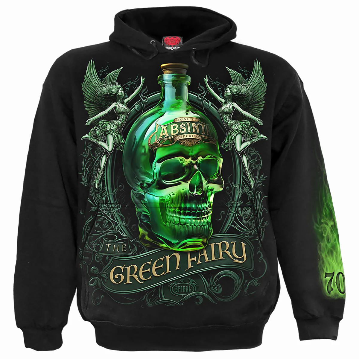 Spiral Unisex Pullover Hoodie: The Green Fairy