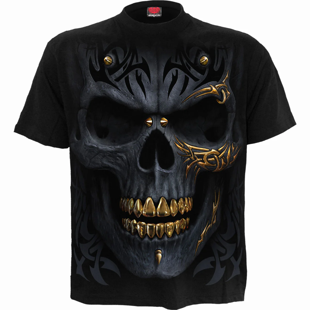 Spiral Unisex T-Shirt: Black Gold