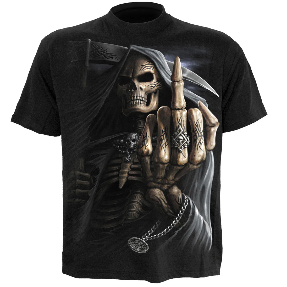 Spiral Unisex T-Shirt: Bone Finger - Image 3