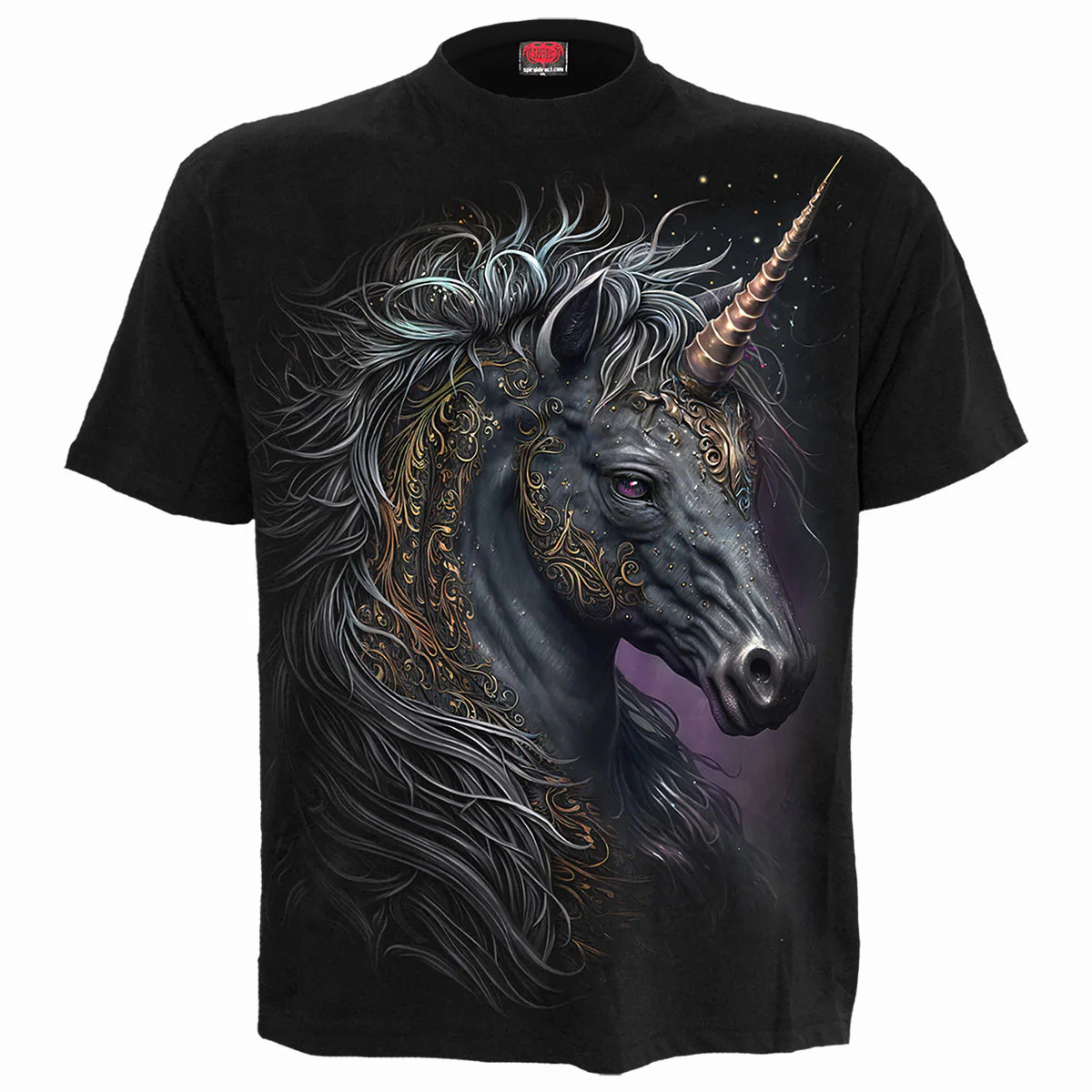 Spiral Unisex T-Shirt: Celtic Unicorn