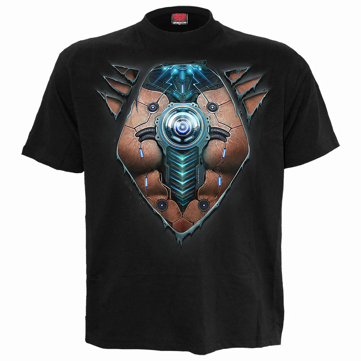 Spiral Unisex T-Shirt: Cyber Skin