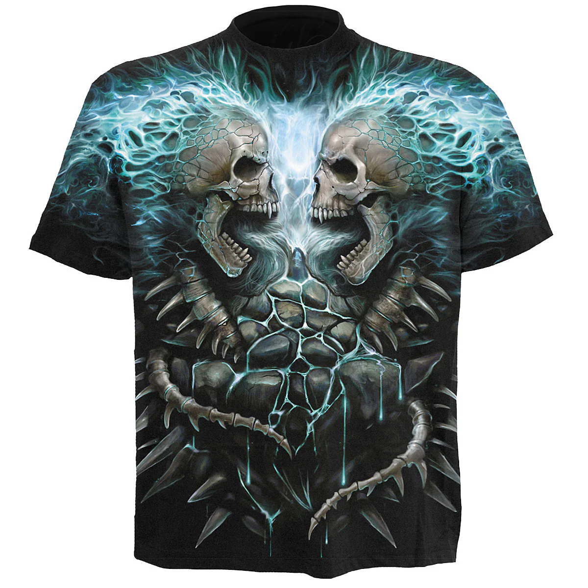 Spiral Unisex T-Shirt: Flaming Spine