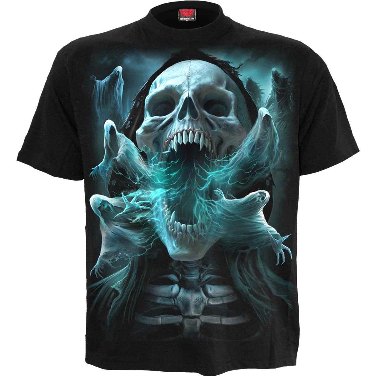 Spiral Unisex T-Shirt: Ghost Skull