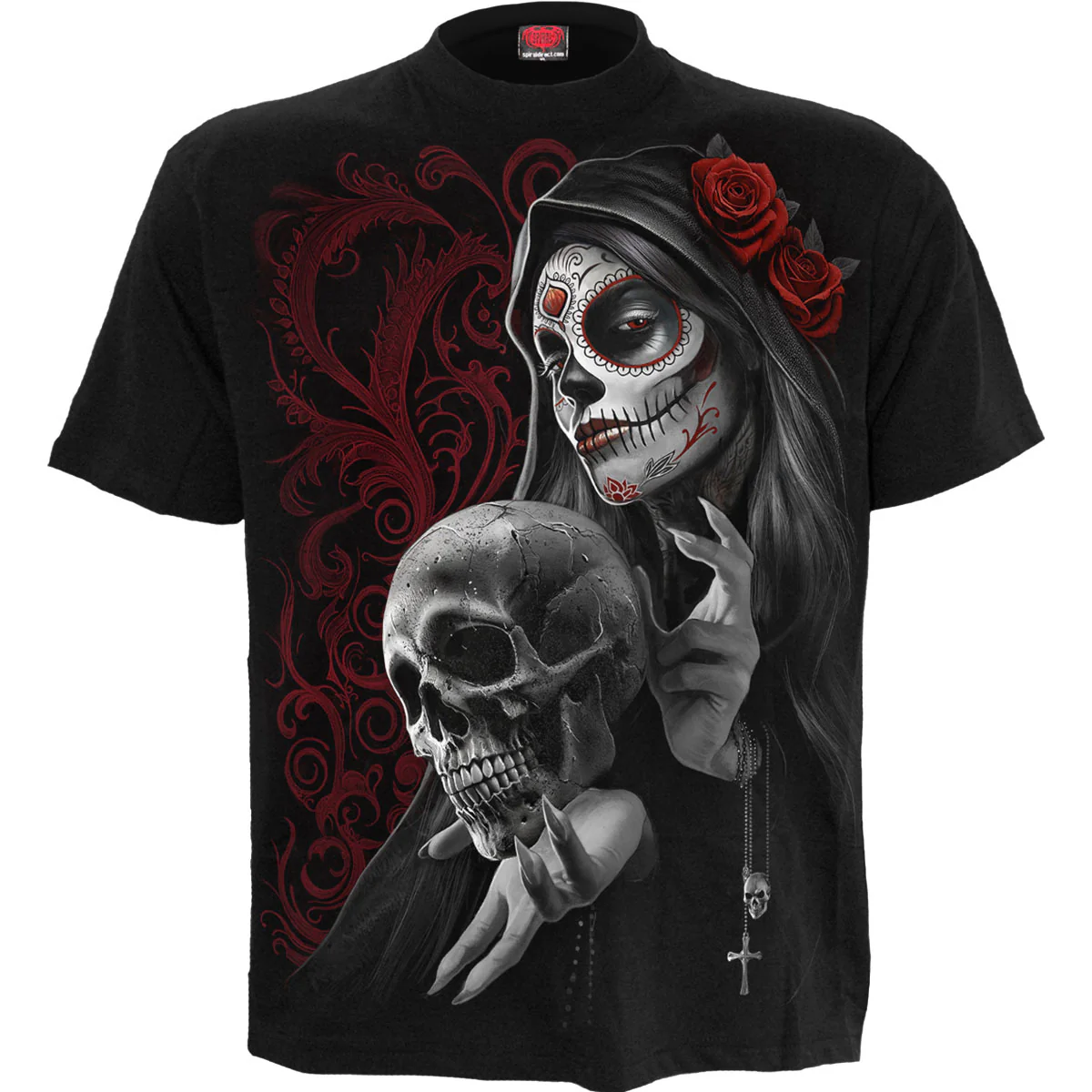 Spiral Unisex T-Shirt: Love Is Dead