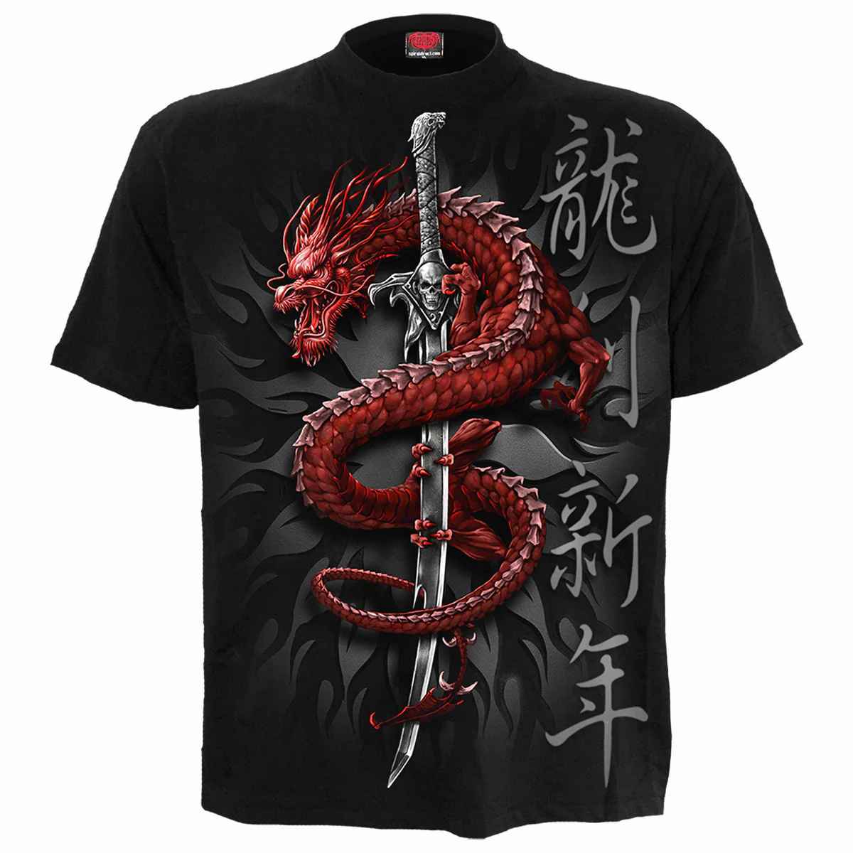 Spiral Unisex T-Shirt: Oriental Dragon