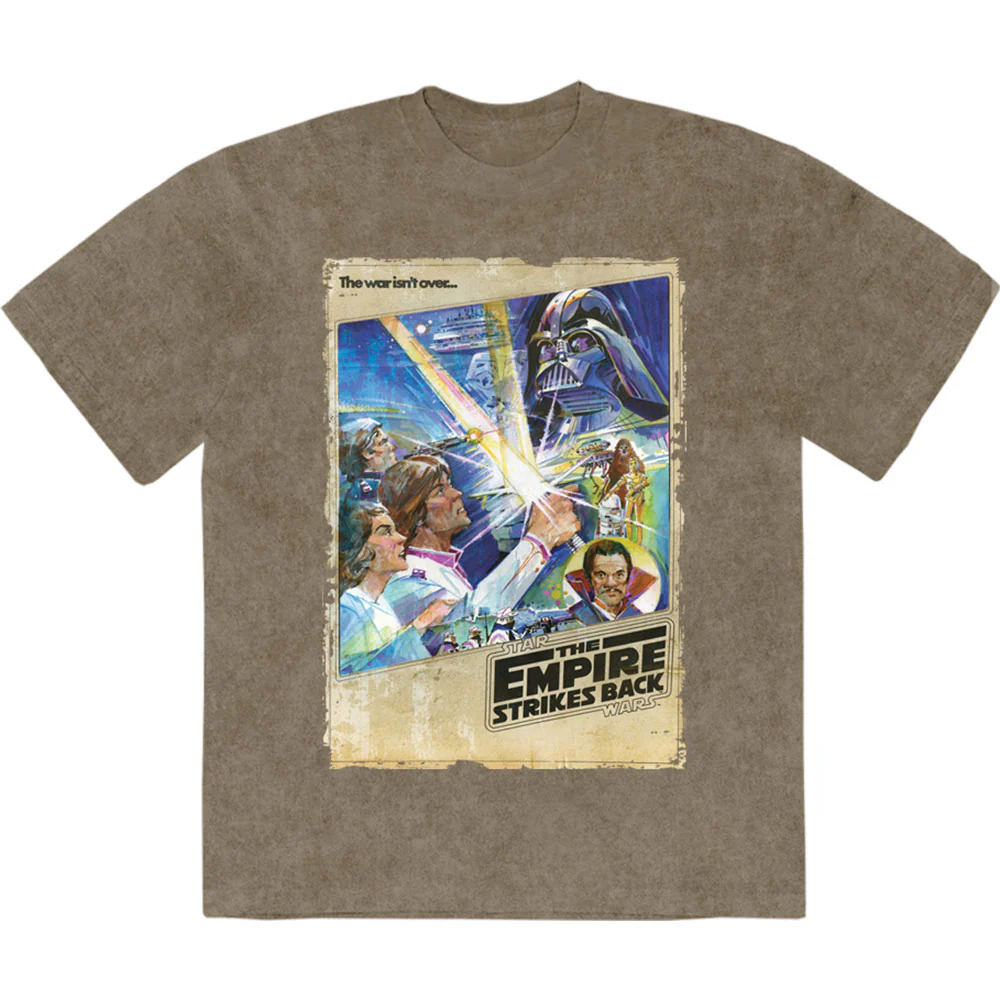 Star Wars Unisex Stone Wash T-Shirt: The Empire Strikes Back Comic Strip