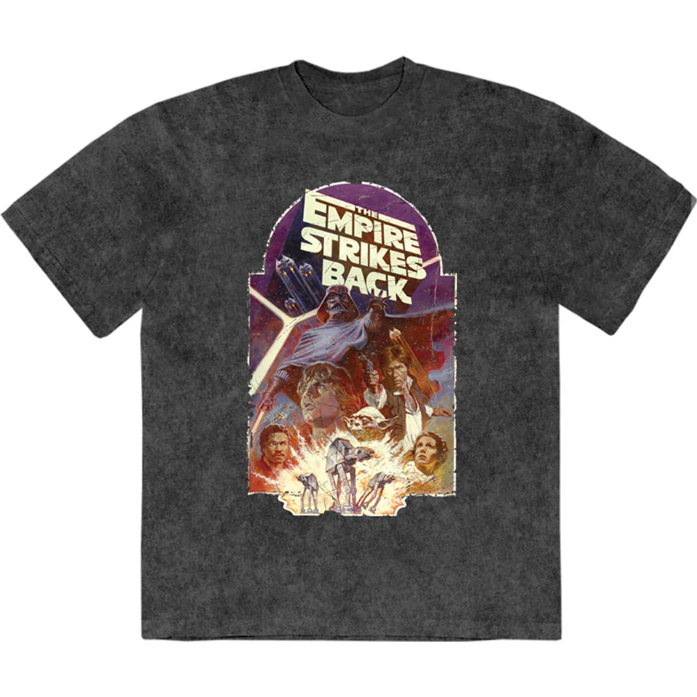 Star Wars Unisex Stone Wash T-Shirt: The Empire Strikes Back Explosion