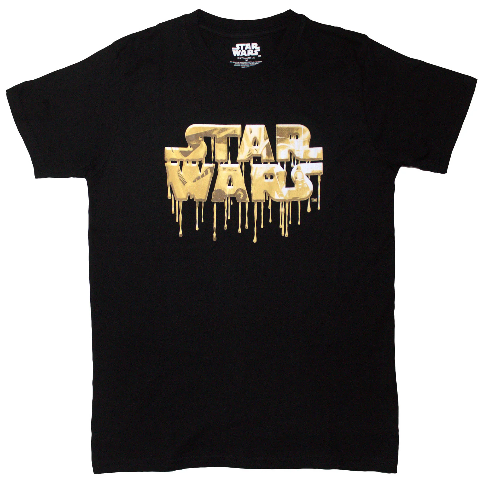 Star Wars Unisex T-Shirt: Gold Drip Logo