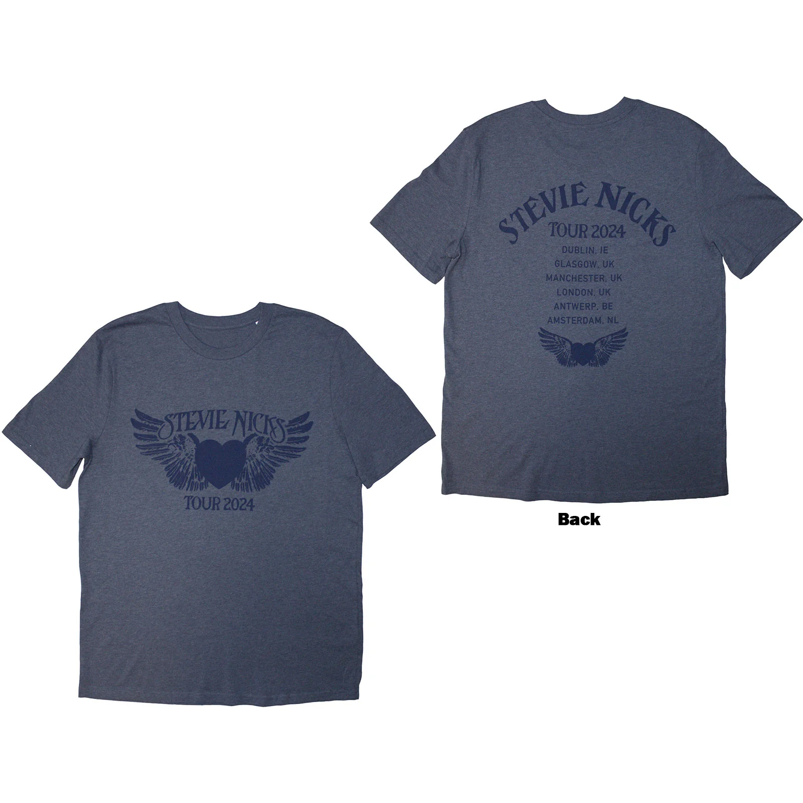 Stevie Nicks Unisex T-Shirt: Tour '24 Winged Heart