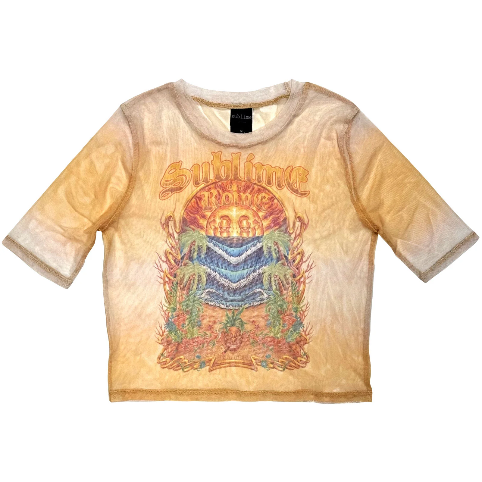 Sublime Ladies Mesh Crop Top: Summer Season
