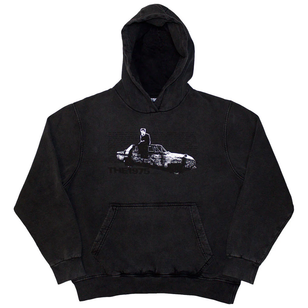 The 1975 Unisex Stone Wash Pullover Hoodie: Car Photo