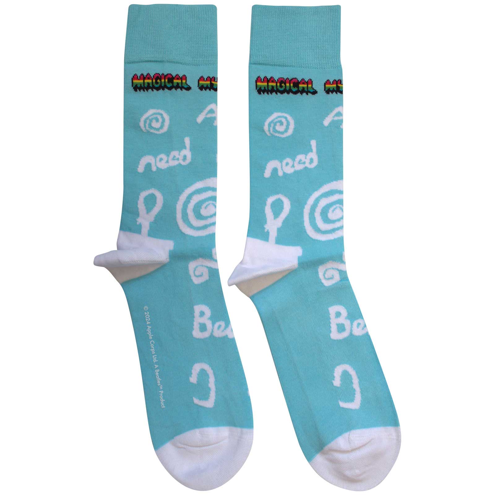 The Beatles Unisex Ankle Socks: Magical Mystery Tour All You Need Is Love - Image 2