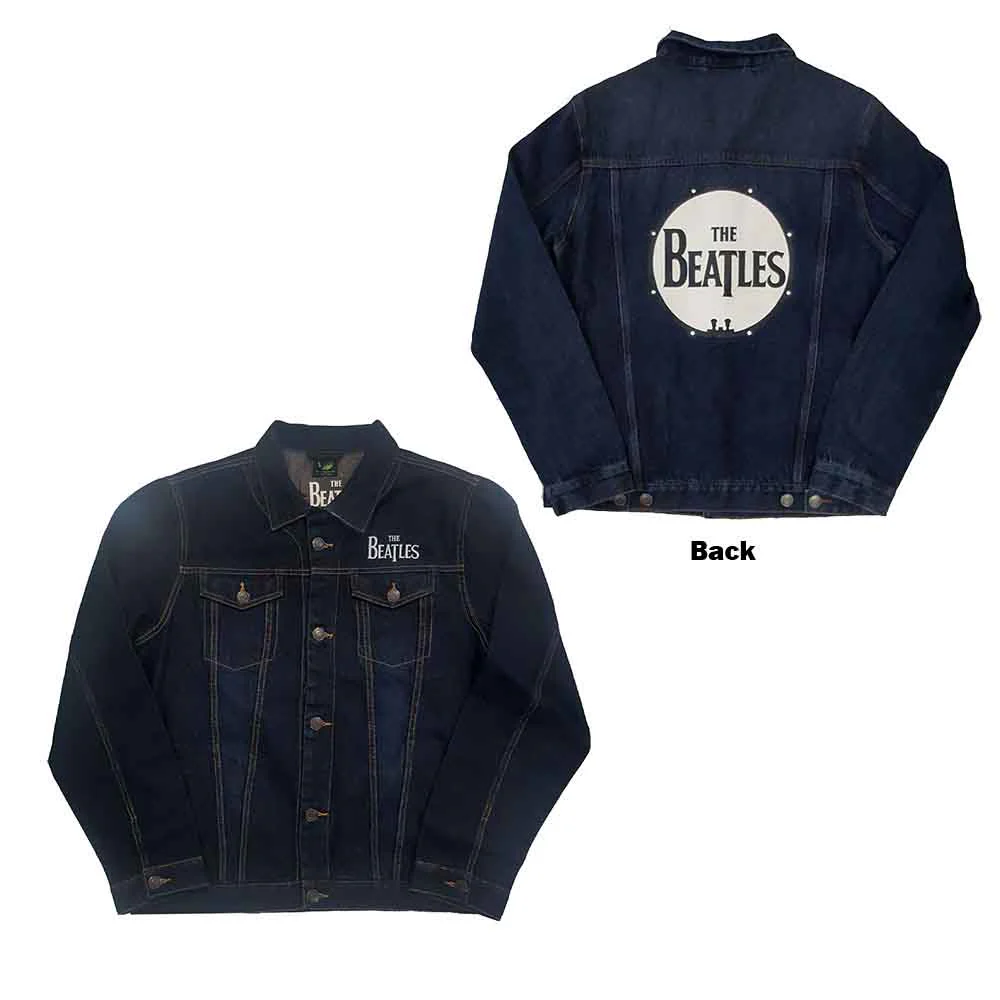 The Beatles Unisex Denim Jacket: Drum Logo