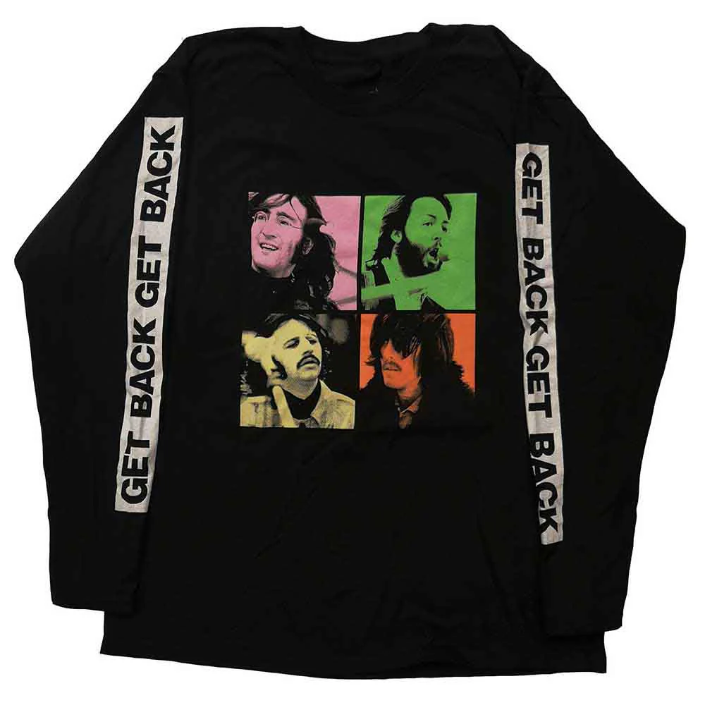 The Beatles Unisex Long Sleeve T-Shirt: Get Back Studio Shots