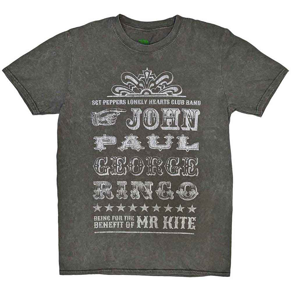 The Beatles Unisex T-Shirt: Mr Kite Snow Wash
