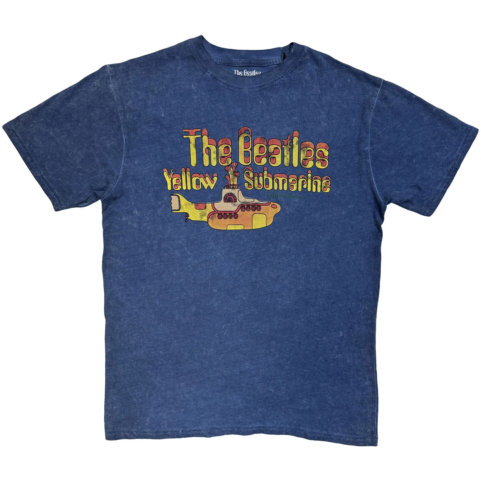 The Beatles Unisex T-Shirt: Yellow Submarine Nothing Is Real Snow Wash