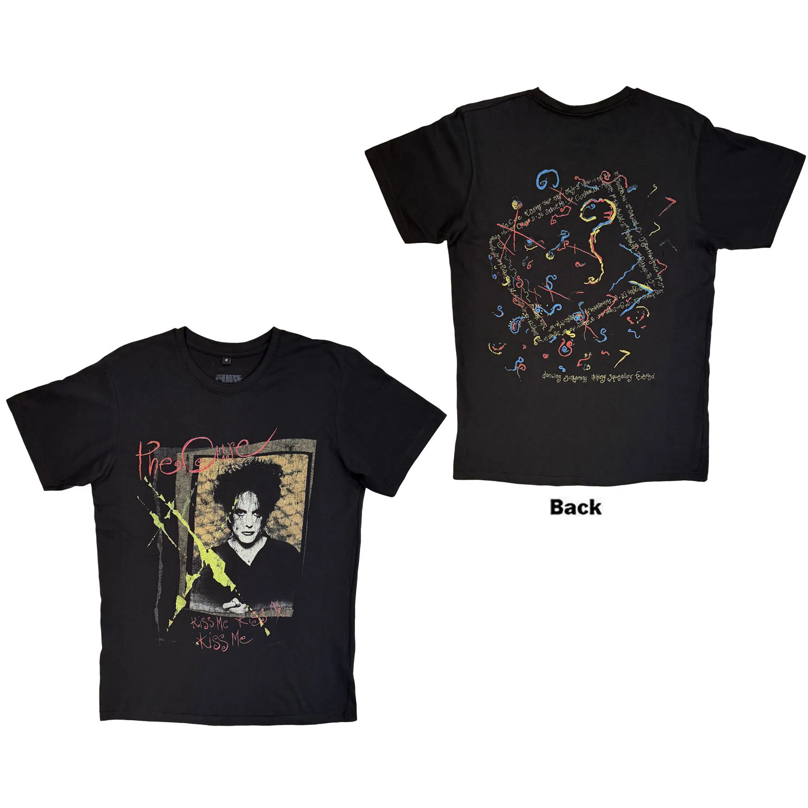 The Cure Unisex Premium Carbon T-Shirt: Kiss Me Vintage
