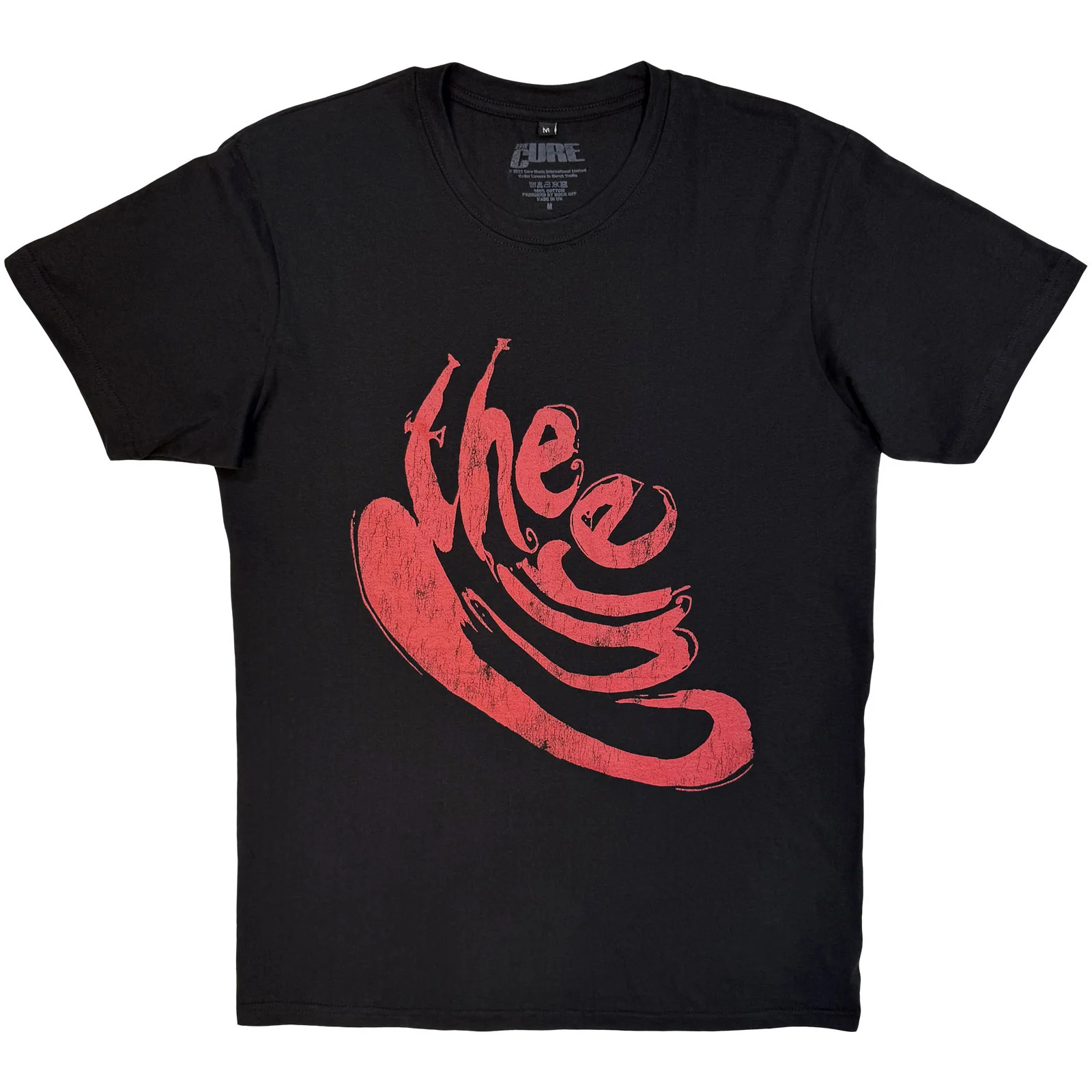 The Cure Unisex Premium Carbon T-Shirt: Swirl Logo