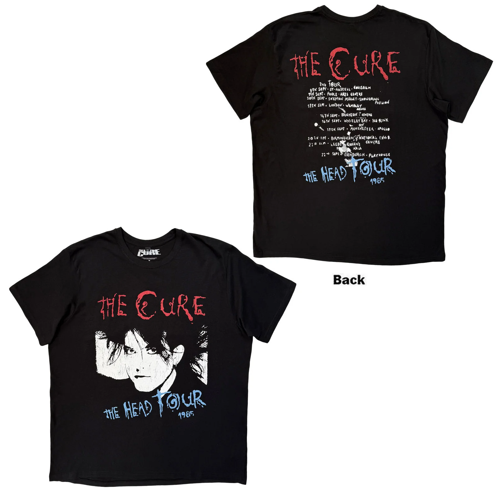 The Cure Unisex Premium Carbon T-Shirt: The Head Tour '85