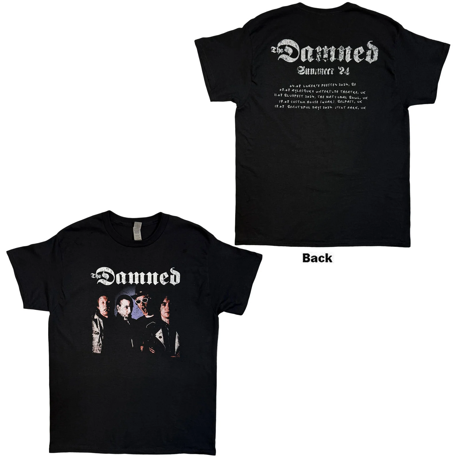 The Damned Unisex T-Shirt: Photo EU Tour Summer 24