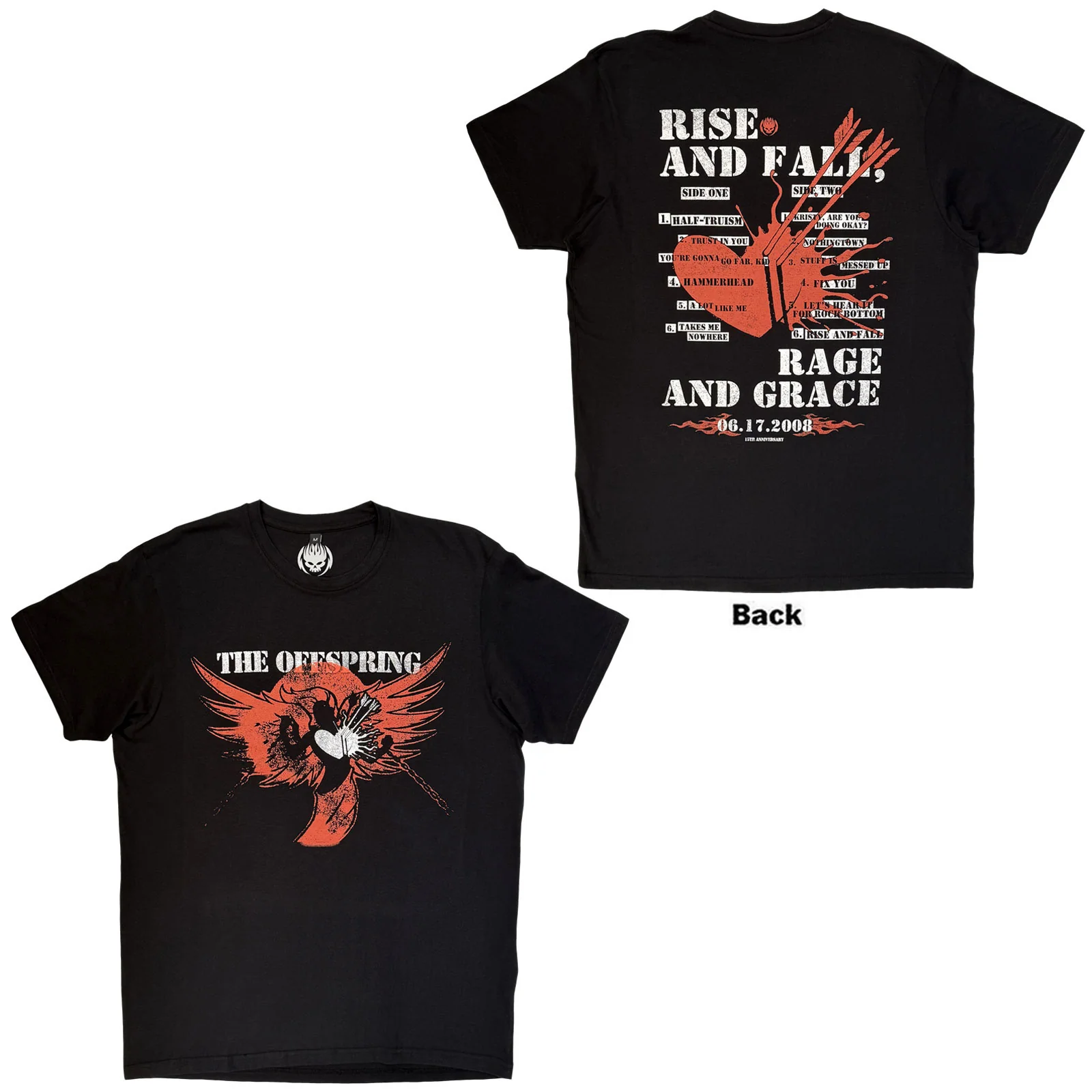 The Offspring Unisex Premium Carbon T-Shirt: Rise And Fall