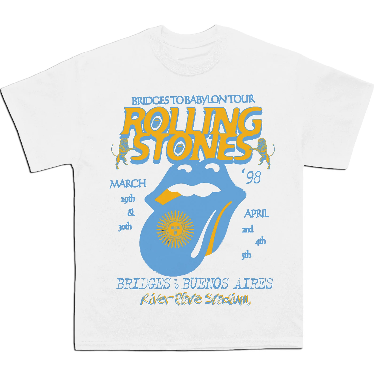 The Rolling Stones Unisex T-Shirt: River Plate Stadium - Image 2
