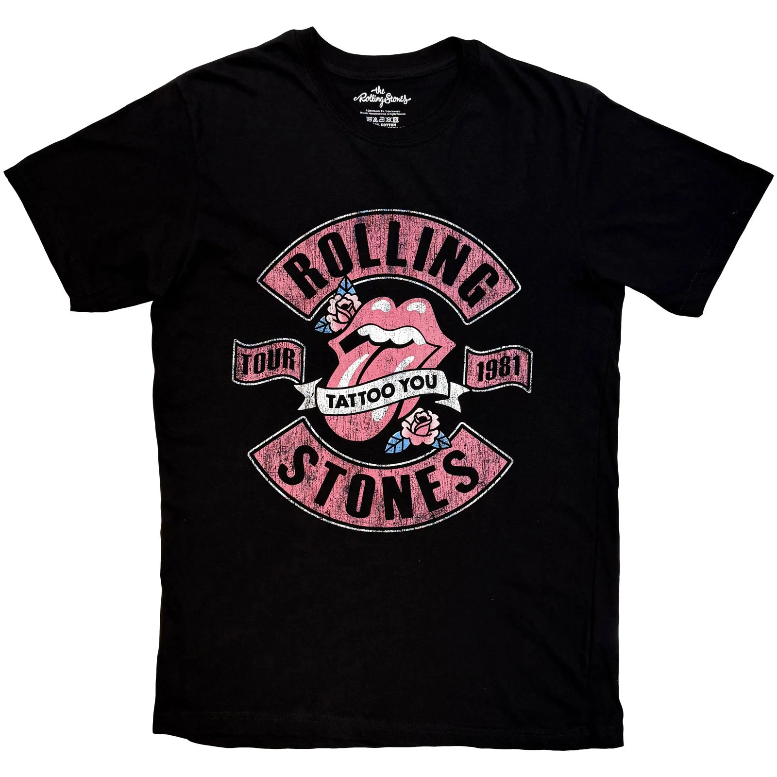 The Rolling Stones Unisex T-Shirt: Tour 1981 Tattoo You
