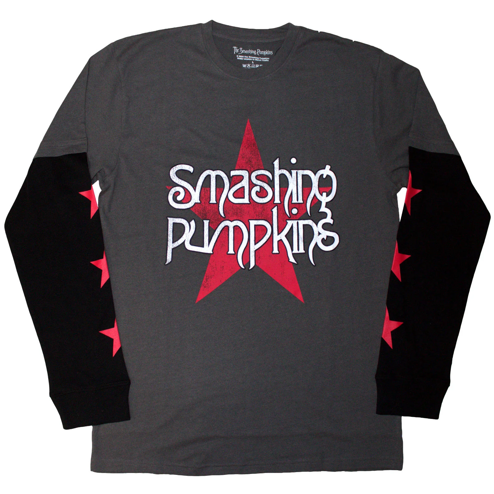 The Smashing Pumpkins Unisex Layered Long Sleeve T-Shirt: Star Logo