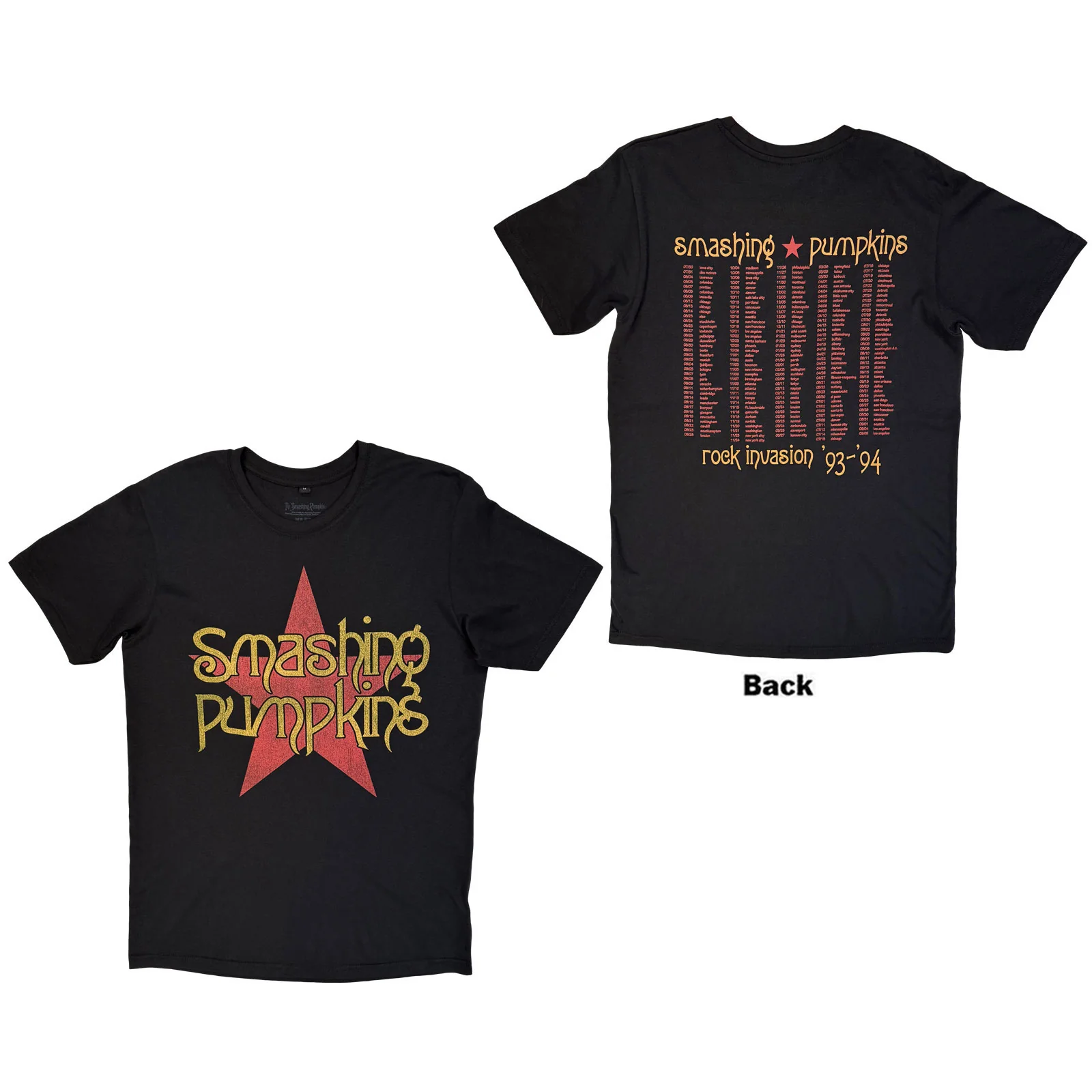 The Smashing Pumpkins Unisex Premium Carbon T-Shirt: Rock Invasion