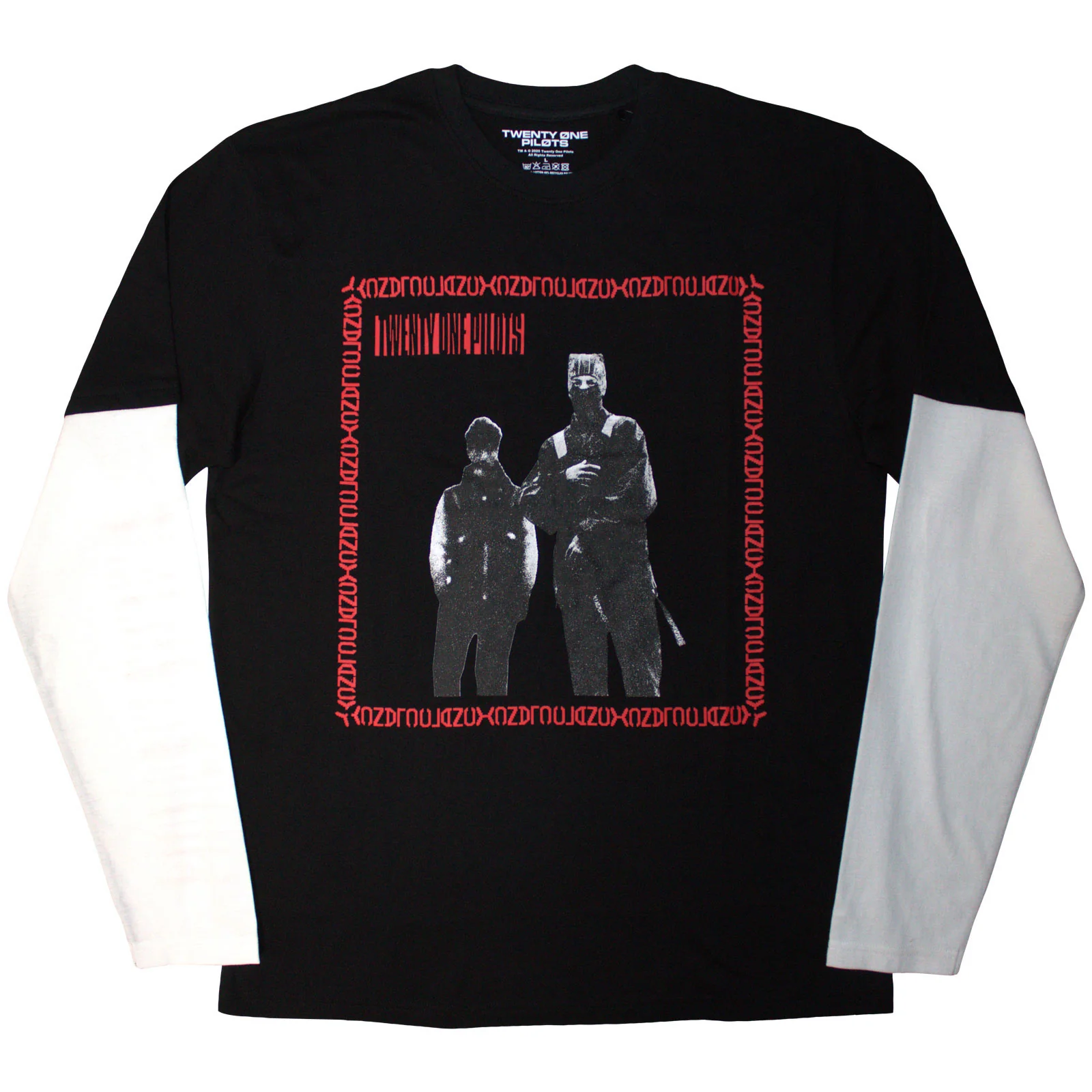 Twenty One Pilots Unisex Layered Long Sleeve T-Shirt: Run Frame