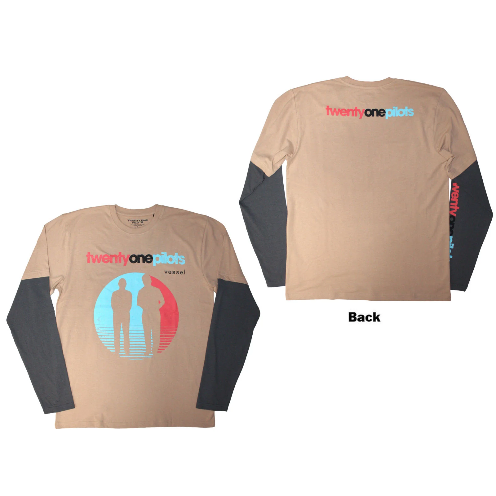 Twenty One Pilots Unisex Layered Long Sleeve T-Shirt: Vessel