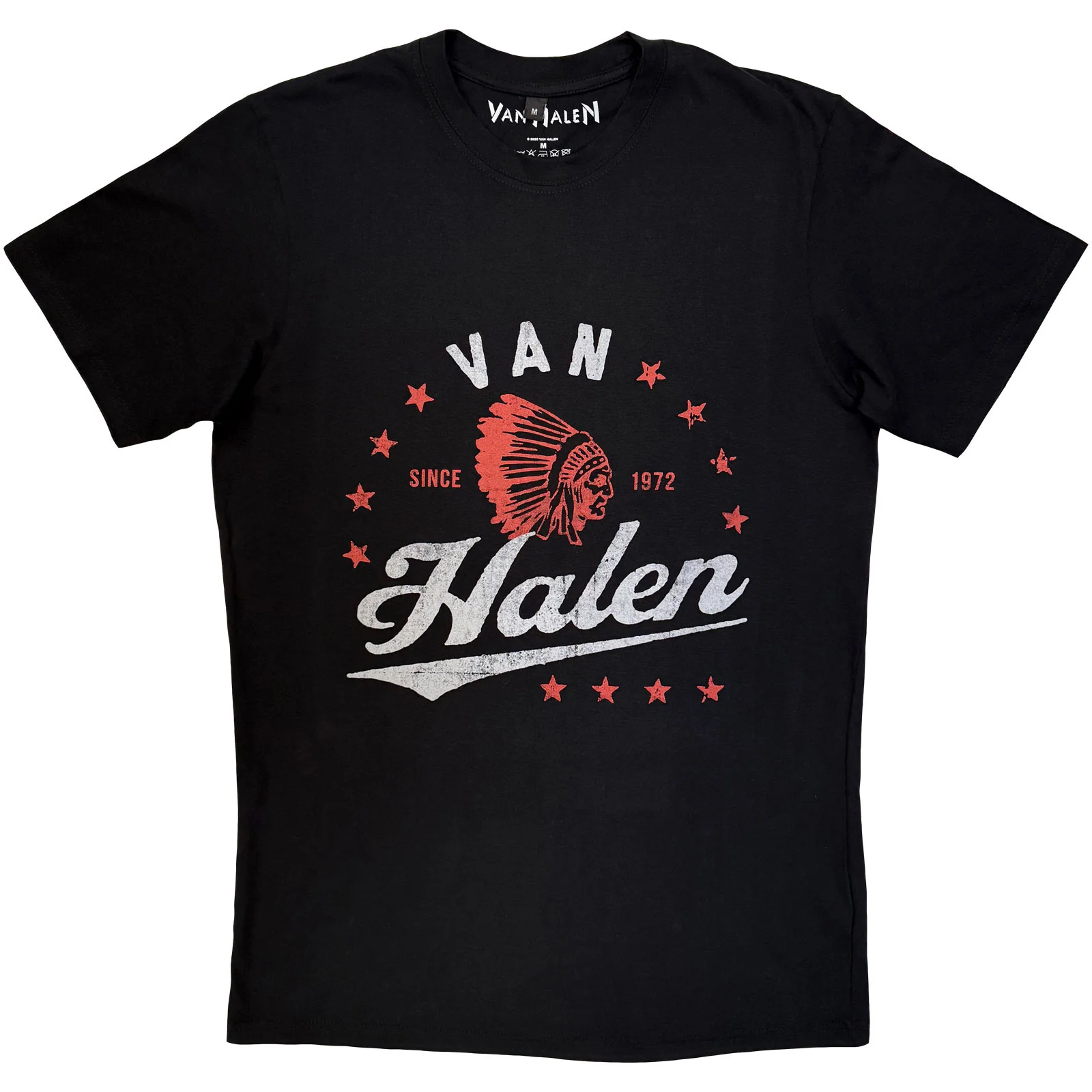 Van Halen Unisex Premium Carbon T-Shirt: Red Indian