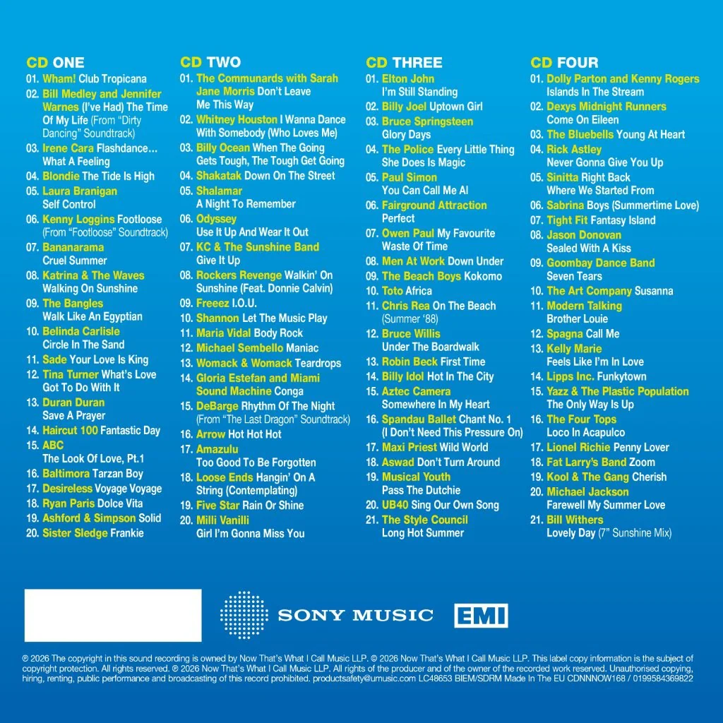 Various - NOW That's What I Call An 80s Summer [CD] - Image 3