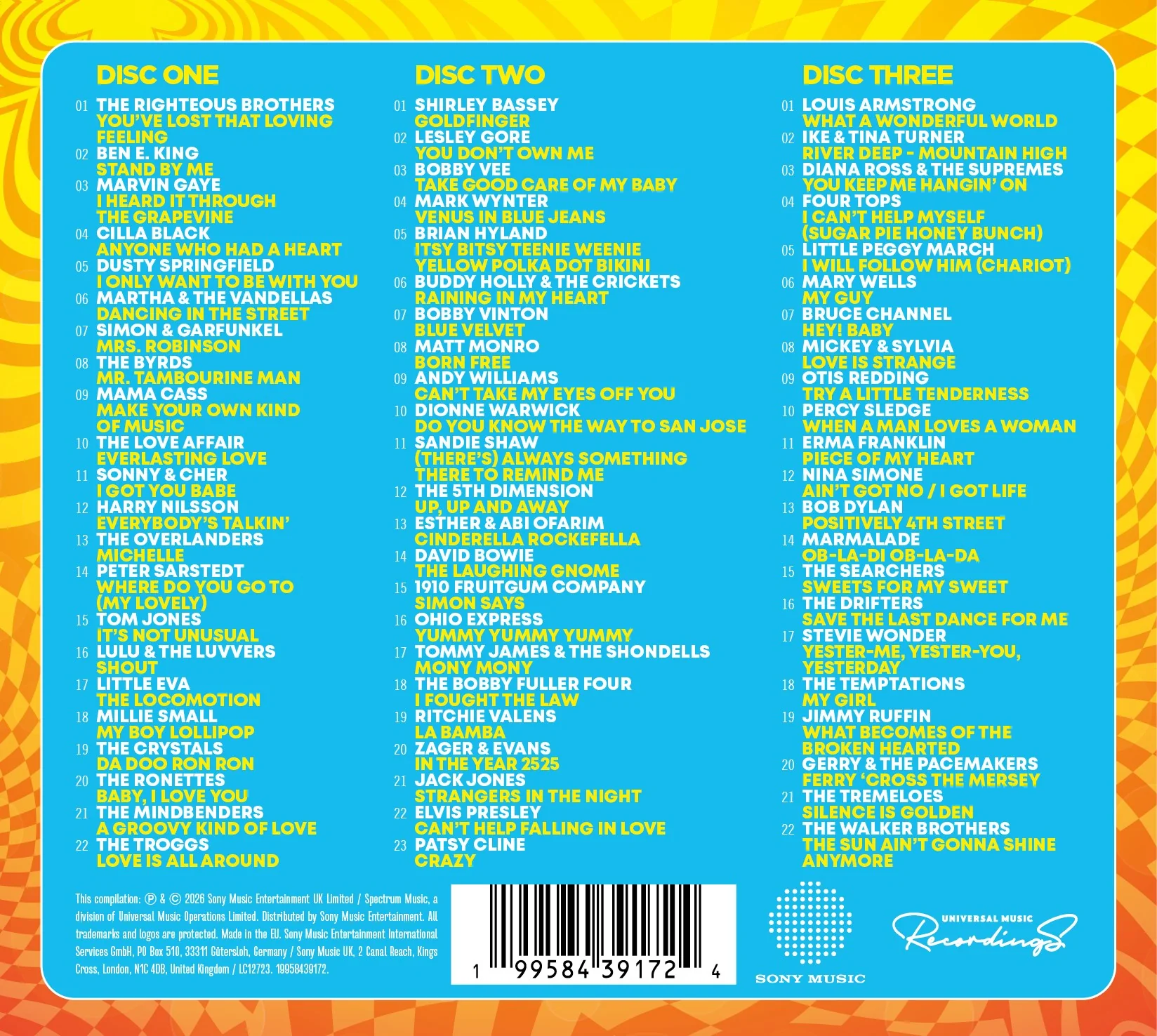 Various - The Hits Album - 60's Car Songs [CD] - Image 2