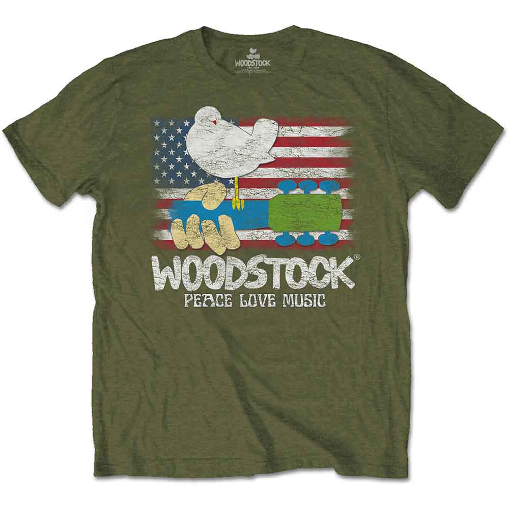 Woodstock Unisex T-Shirt: Flag - Image 2