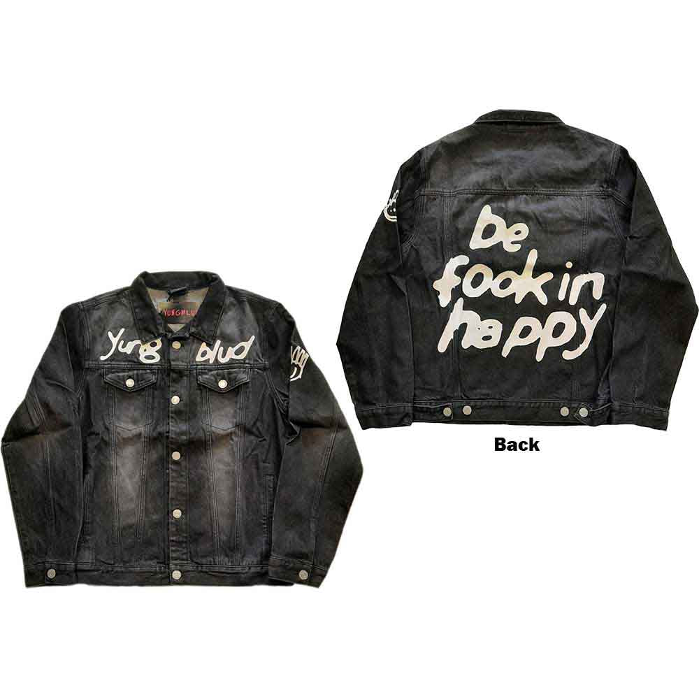 Yungblud Unisex Denim Jacket: Be Fooking Happy